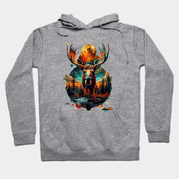 Moose Dreams Hoodie by DavidLoblaw